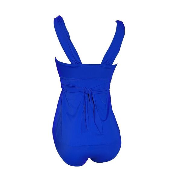 Kim Gravel Wrap Sweetheart Tankini Top and Brief Swimsuits Set - Picture 6 of 9